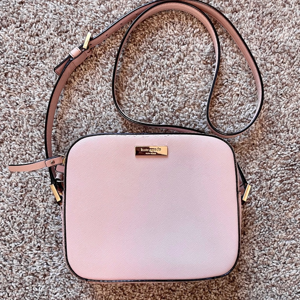 Kate Spade - Pink Leather Square Crossbody